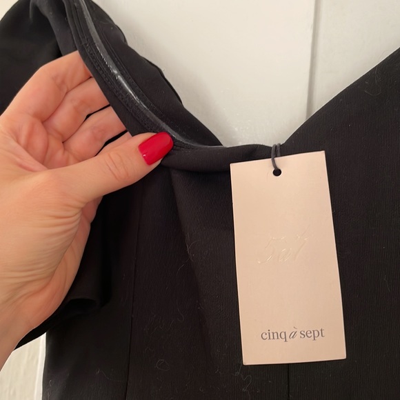 Cinq à Sept black off-the-shoulder formal midi dress - Picture 6 of 7